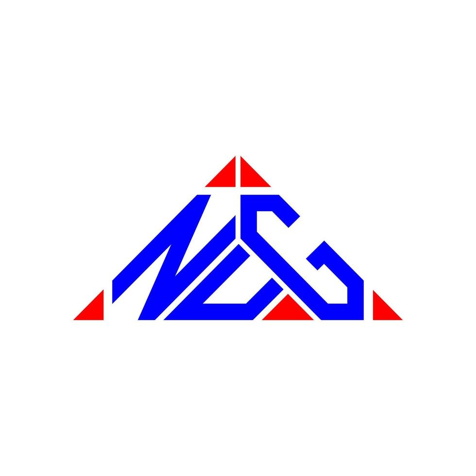 NUG letter logo creative design with vector graphic, NUG simple and modern logo.