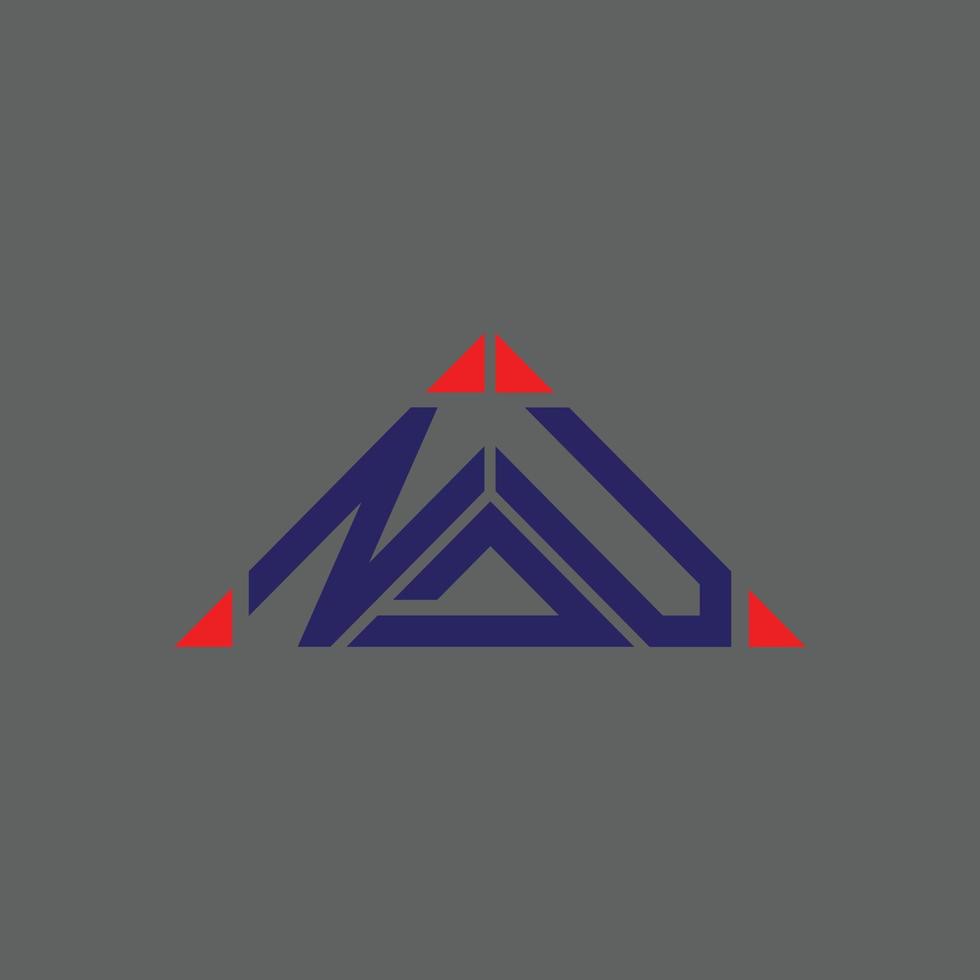diseño creativo del logotipo de la letra ndu con gráfico vectorial, logotipo simple y moderno de ndu. vector