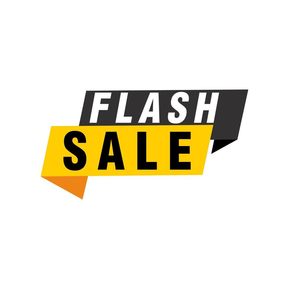 Flash Sale banner template design.Vector illustration. vector