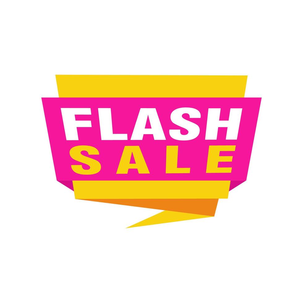 Flash Sale banner template design.Vector illustration. vector