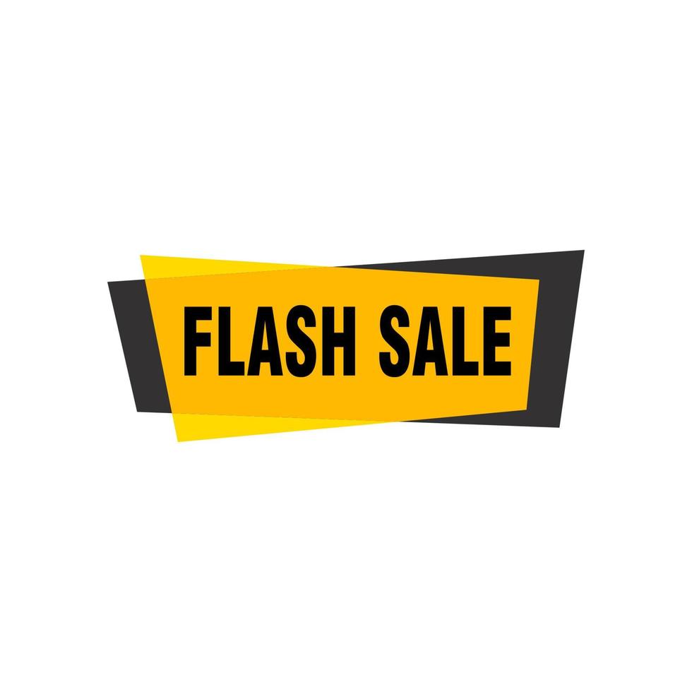 Flash Sale banner template design.Vector illustration. vector