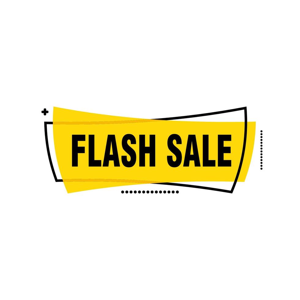 Flash Sale banner template design.Vector illustration. vector