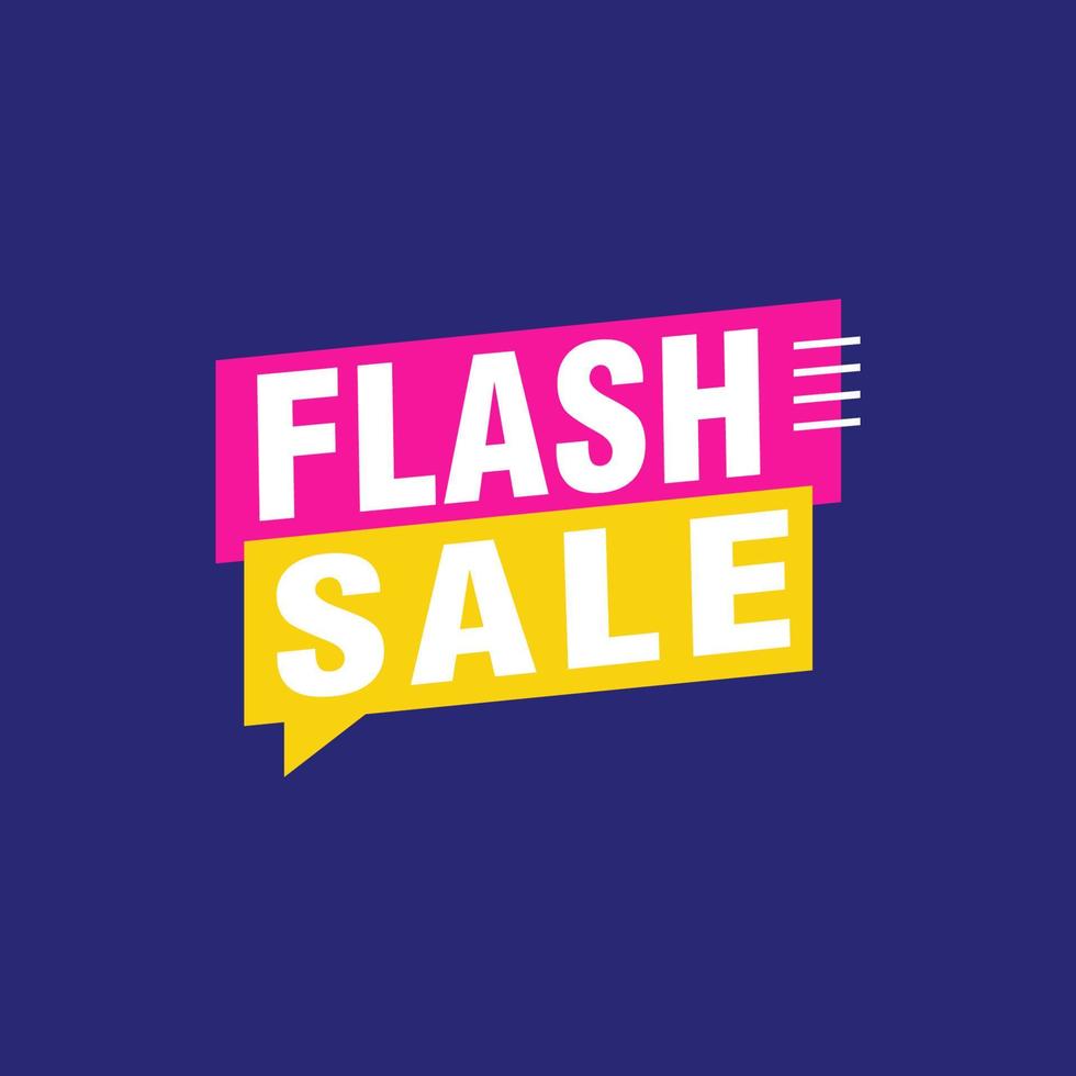 Flash Sale banner template design.Vector illustration. vector