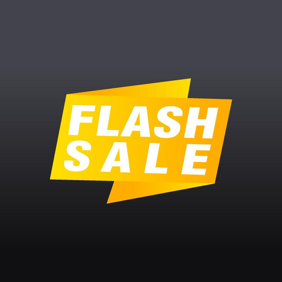Flash Sale banner template design.Vector illustration. vector