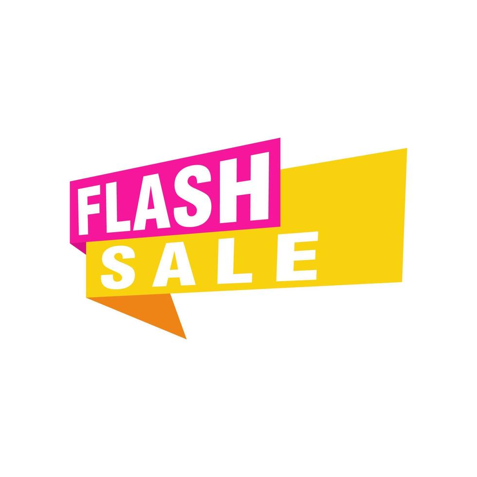 Flash Sale banner template design.Vector illustration. vector