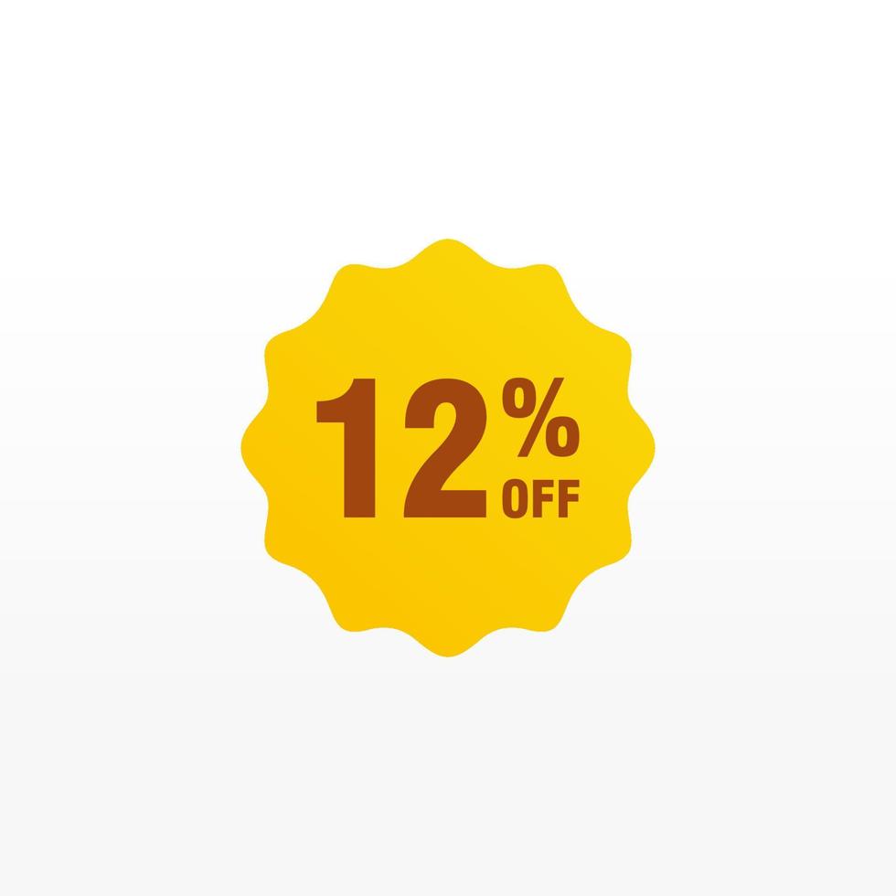 12 discount, Sales Vector badges for Labels, , Stickers, Banners, Tags, Web Stickers, New offer. Discount origami sign banner.