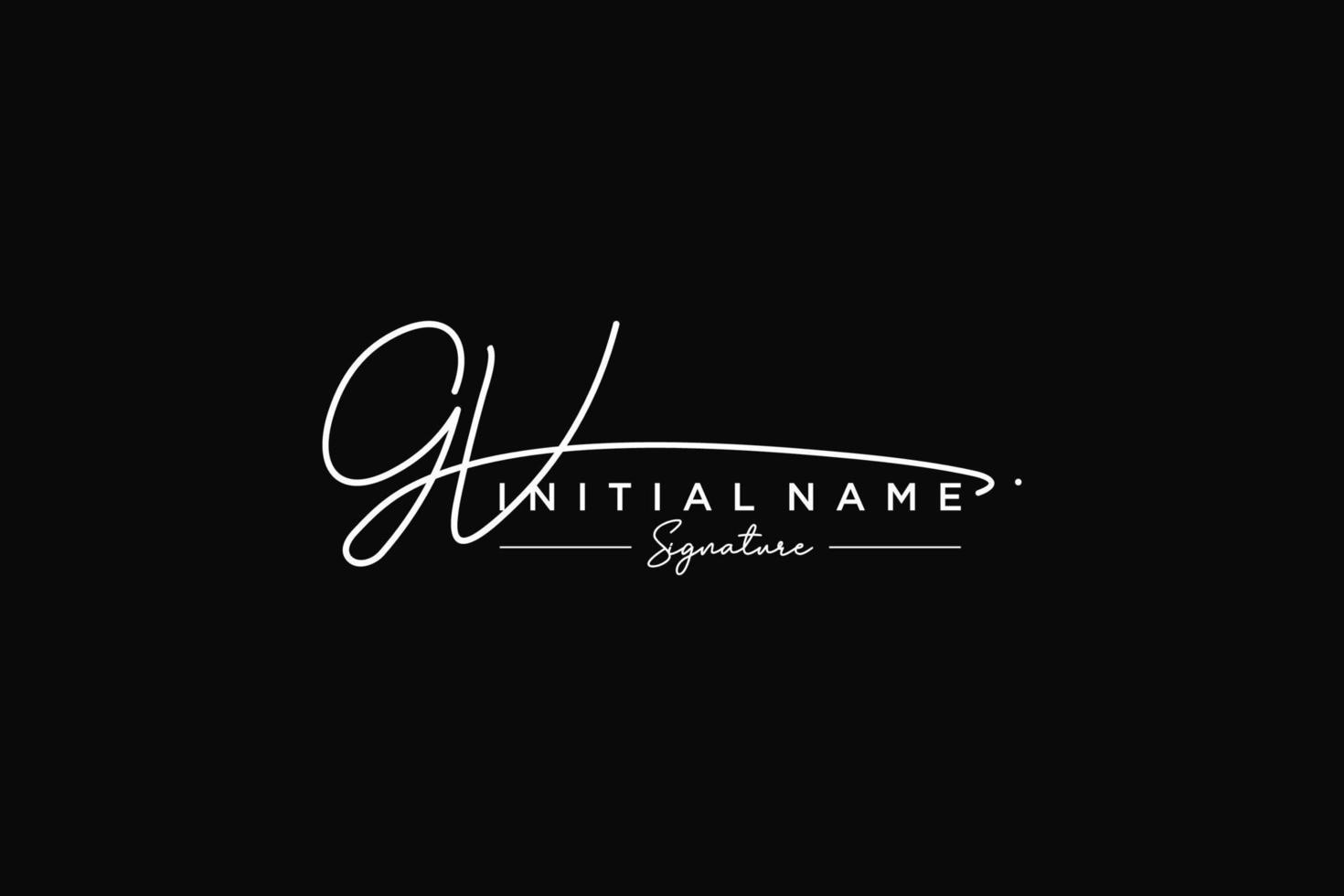 Initial GV signature logo template vector. Hand drawn Calligraphy lettering Vector illustration.