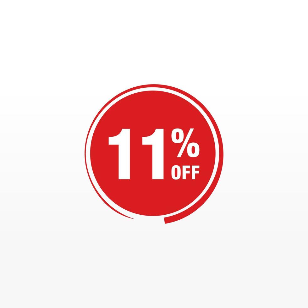 11 discount, Sales Vector badges for Labels, , Stickers, Banners, Tags, Web Stickers, New offer. Discount origami sign banner.