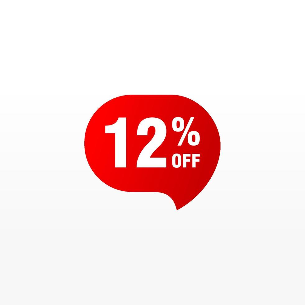 12 discount, Sales Vector badges for Labels, , Stickers, Banners, Tags, Web Stickers, New offer. Discount origami sign banner.