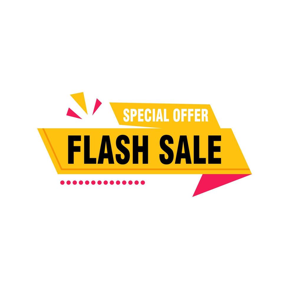 Flash Sale banner template design.Vector illustration. vector