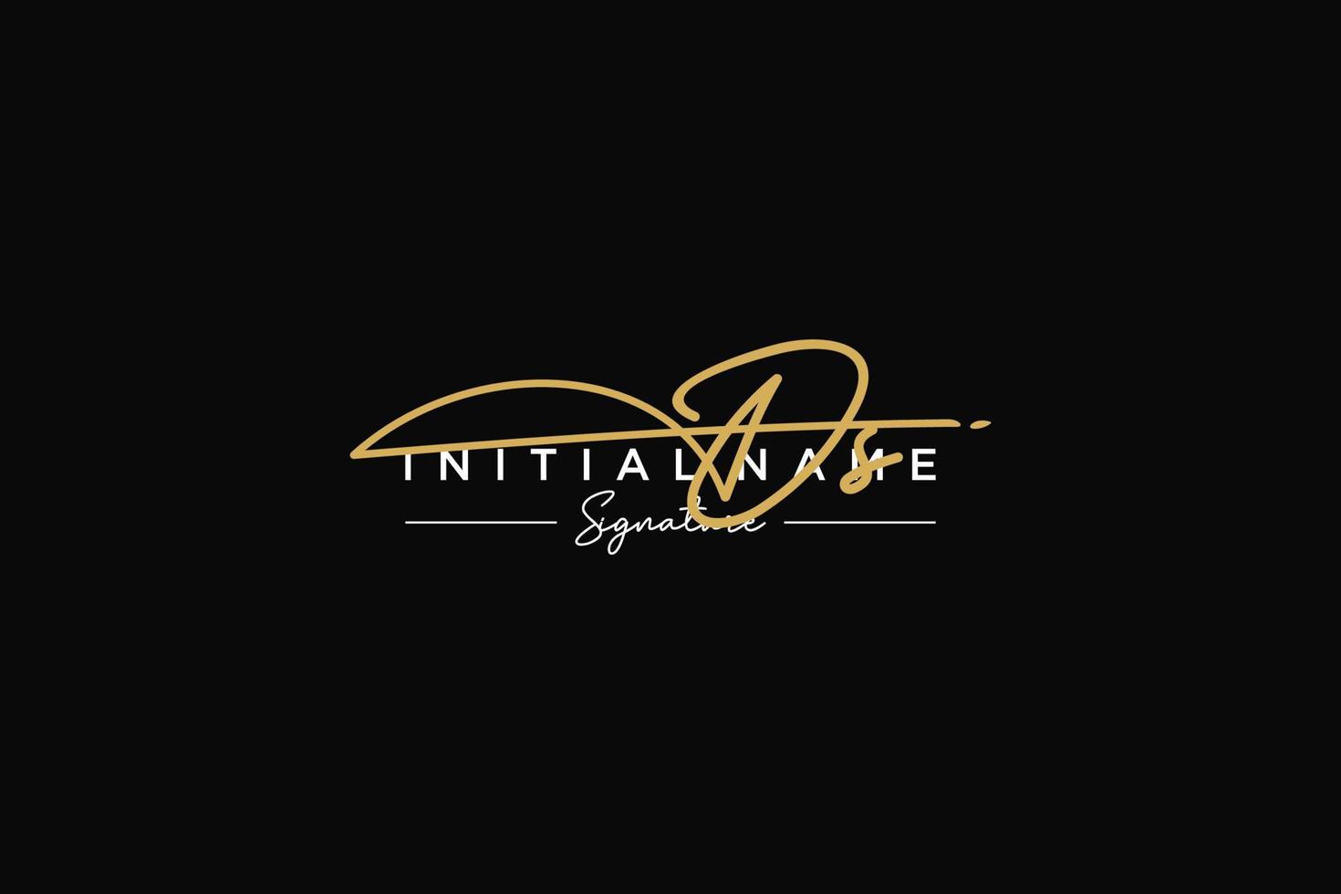 Initial DS signature logo template vector. Hand drawn Calligraphy lettering Vector illustration.