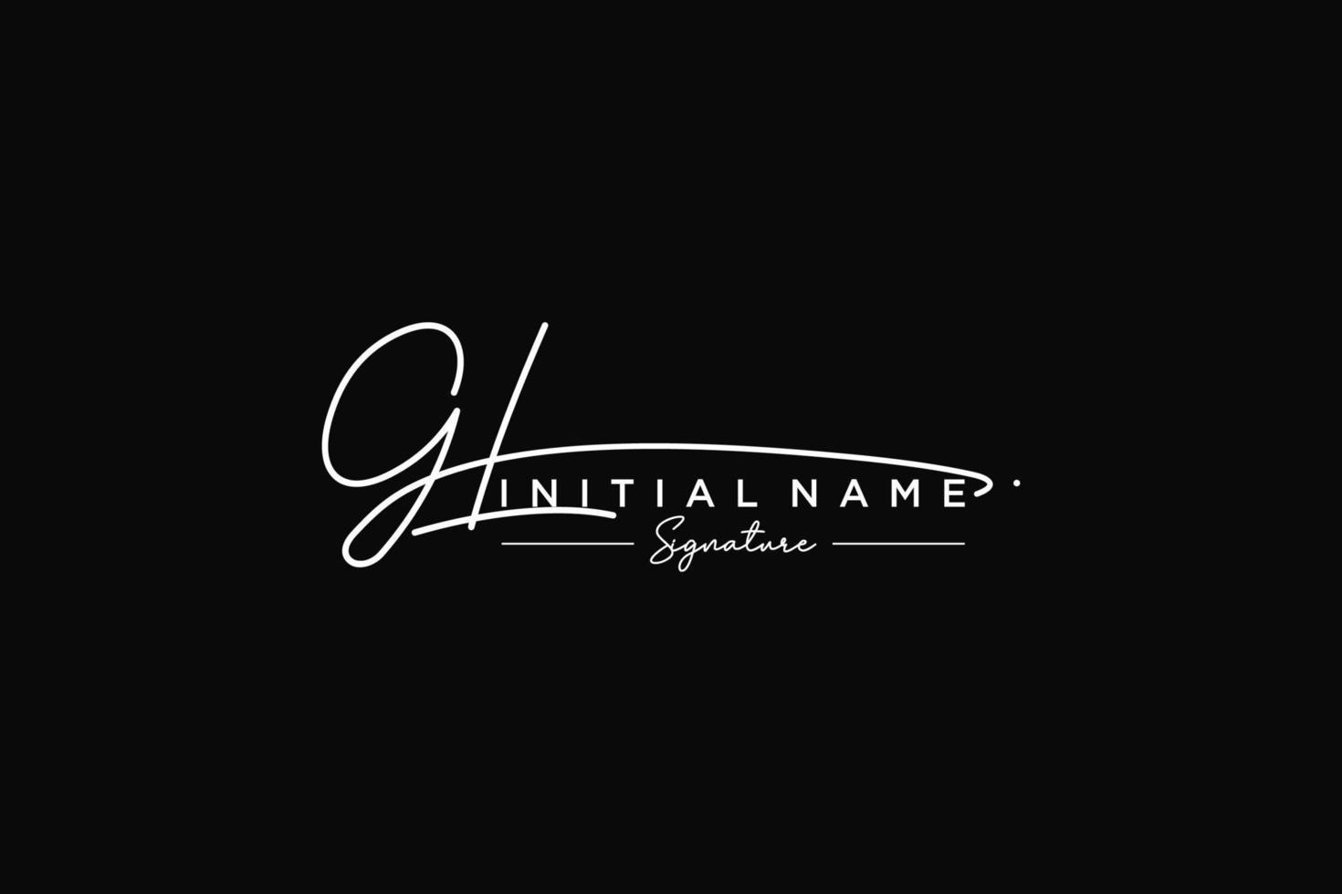 Initial GL signature logo template vector. Hand drawn Calligraphy lettering Vector illustration.