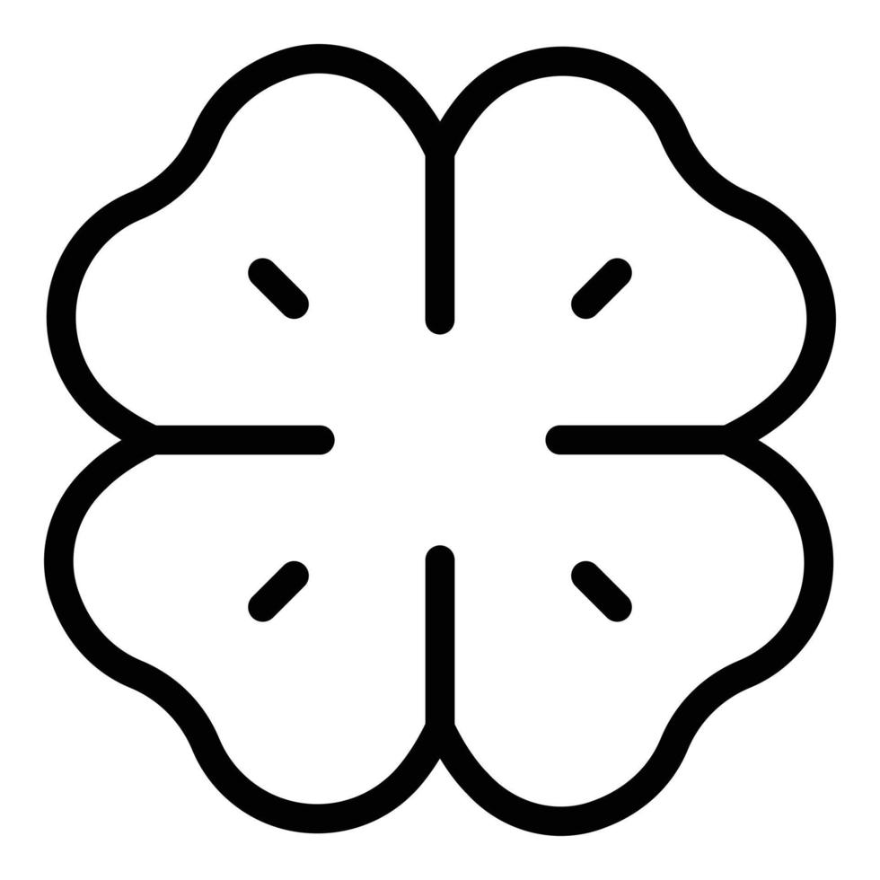 Clover patrick icon, outline style vector