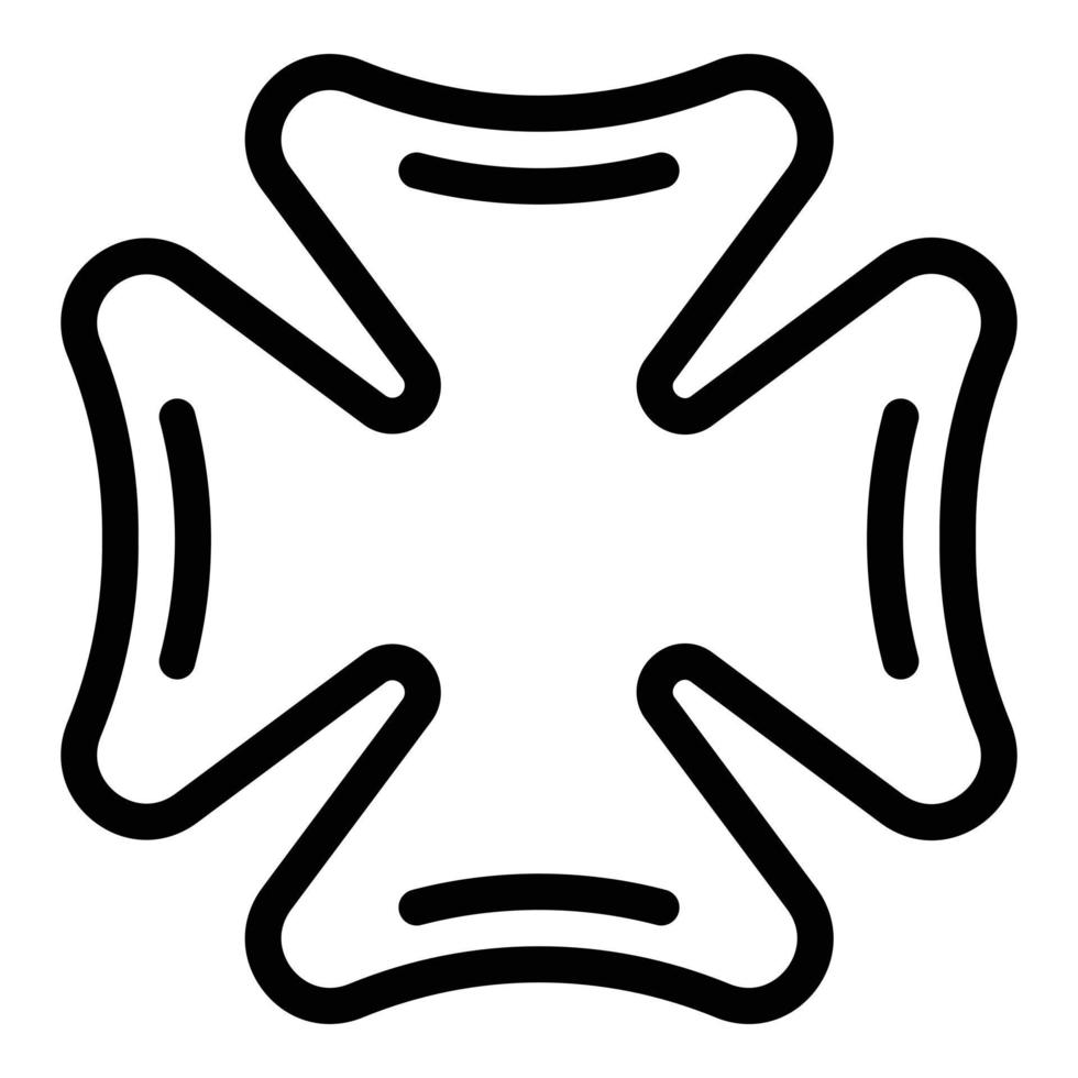 Clover celtic icon, outline style vector