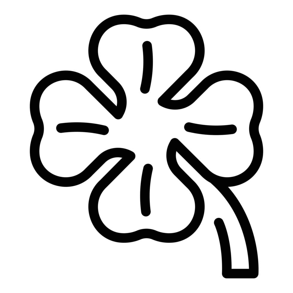 Clover culture icon, outline style vector