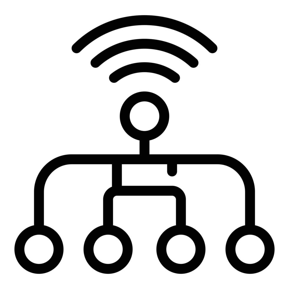 icono de consumo eléctrico, estilo de contorno vector