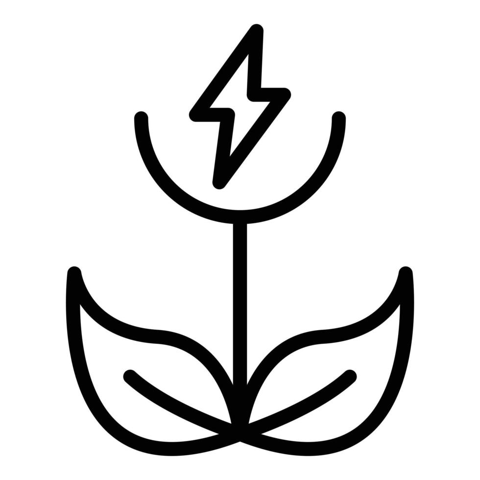 Nature innovation icon, outline style vector