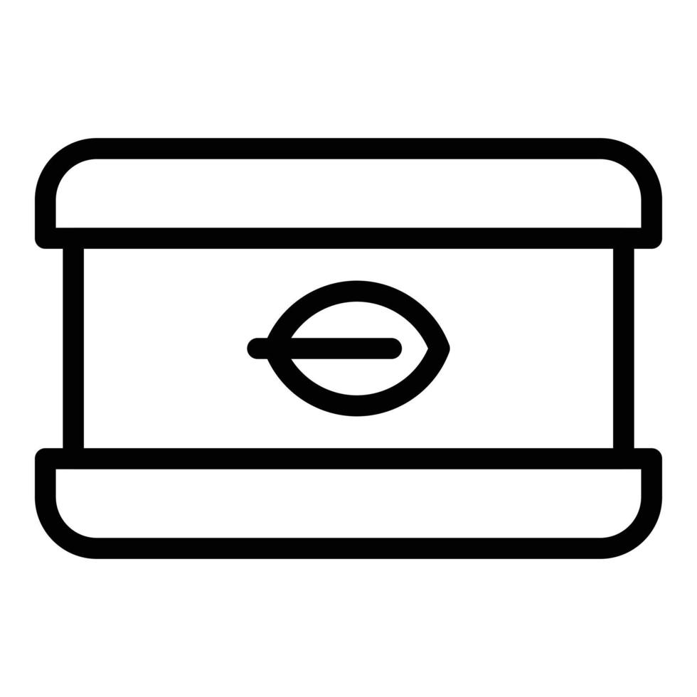Bio pack icon, outline style vector
