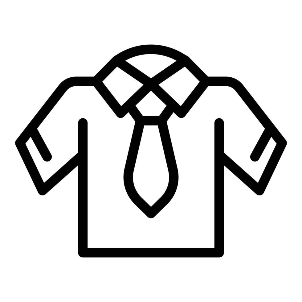 Tshirt uniform icon, outline style vector