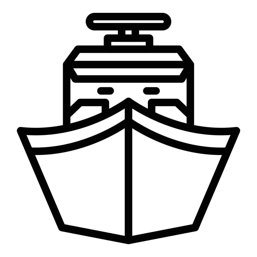 Big ferry icon, outline style vector