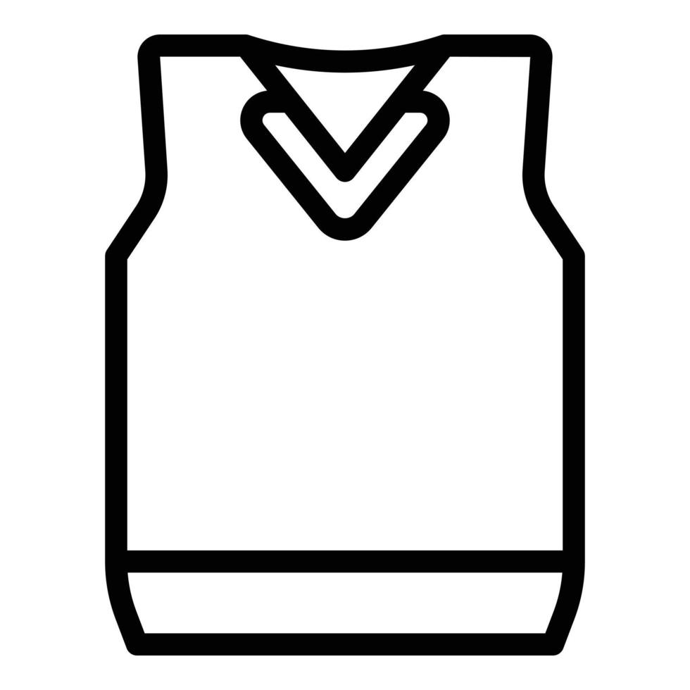 Student uniform icon, outline style vector