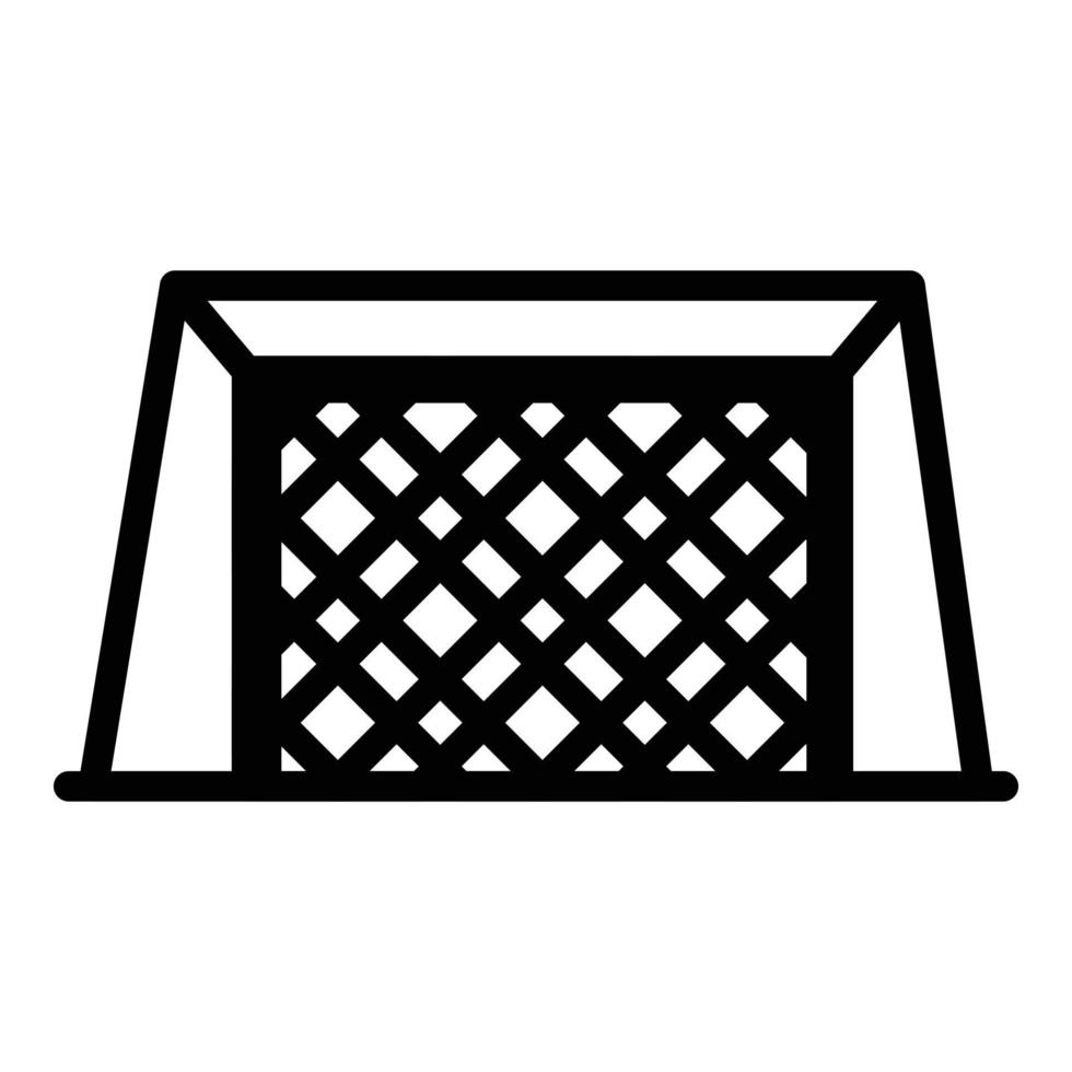 Soccer net icon, outline style vector