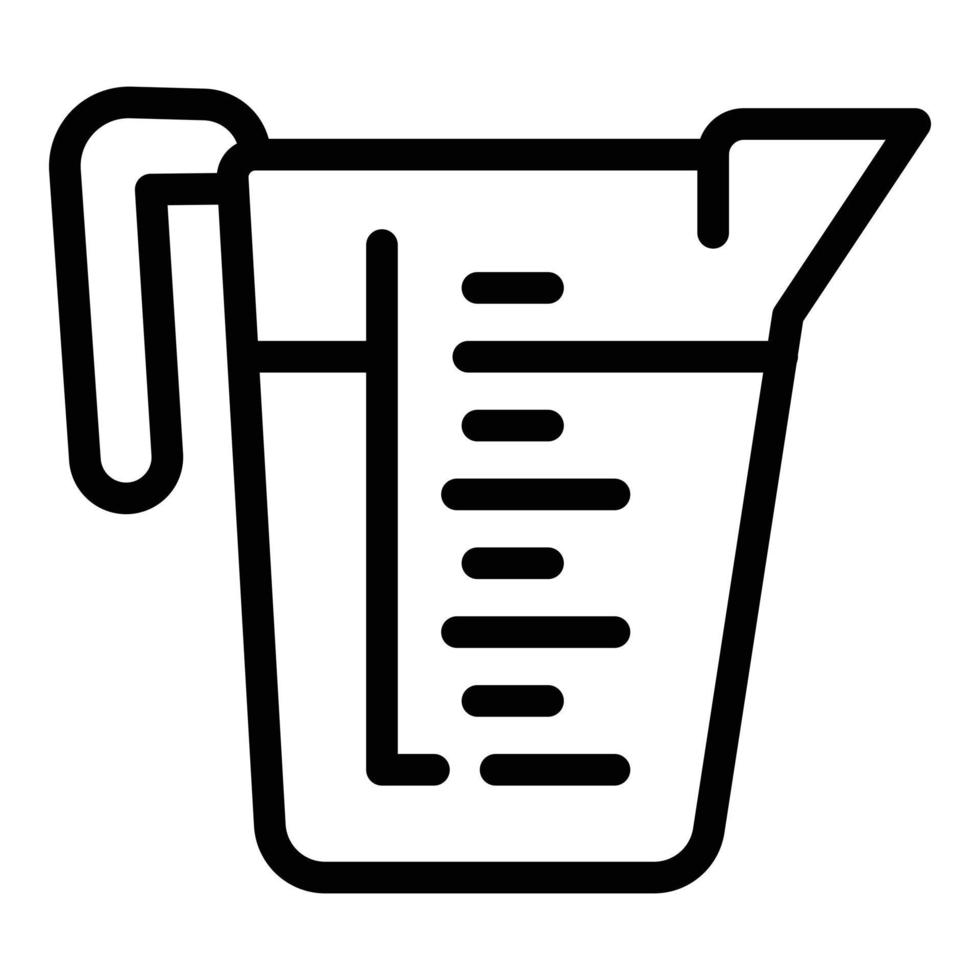 Filter water jug icon, outline style vector