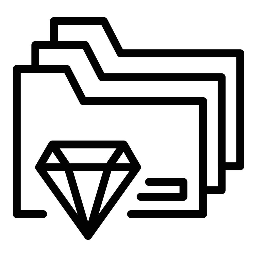 Expertise integrity icon, outline style vector