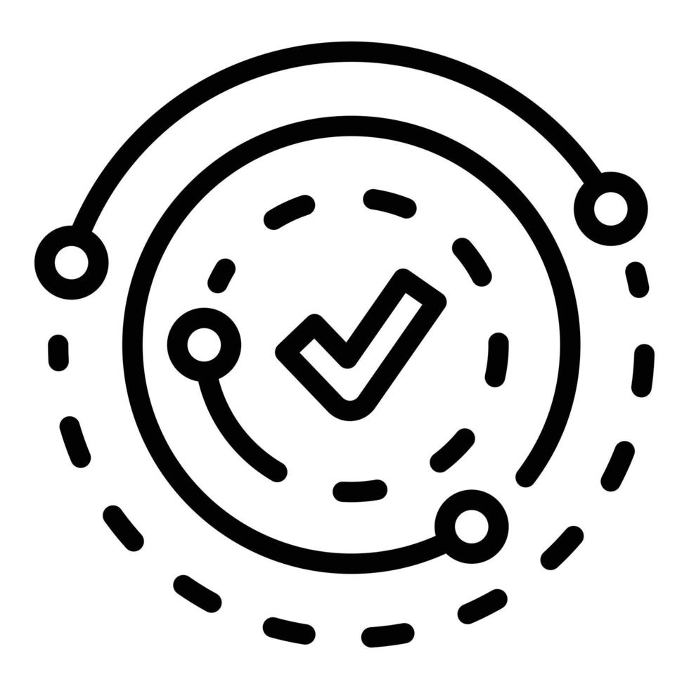 Expertise resource icon, outline style vector