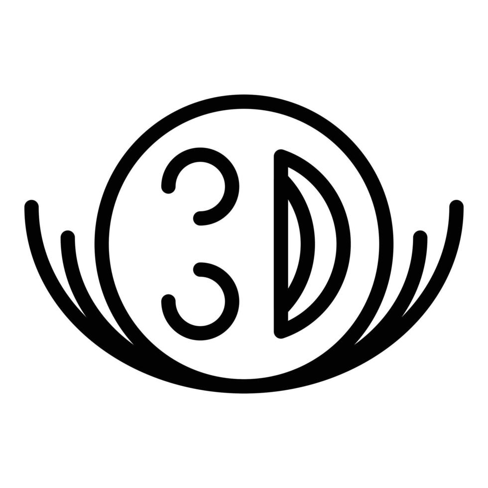 Laugh emoji icon, outline style vector
