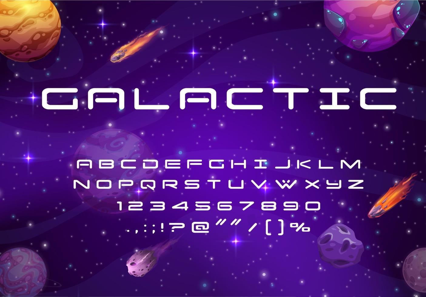 Space font techno typeface, futuristic alphabet vector