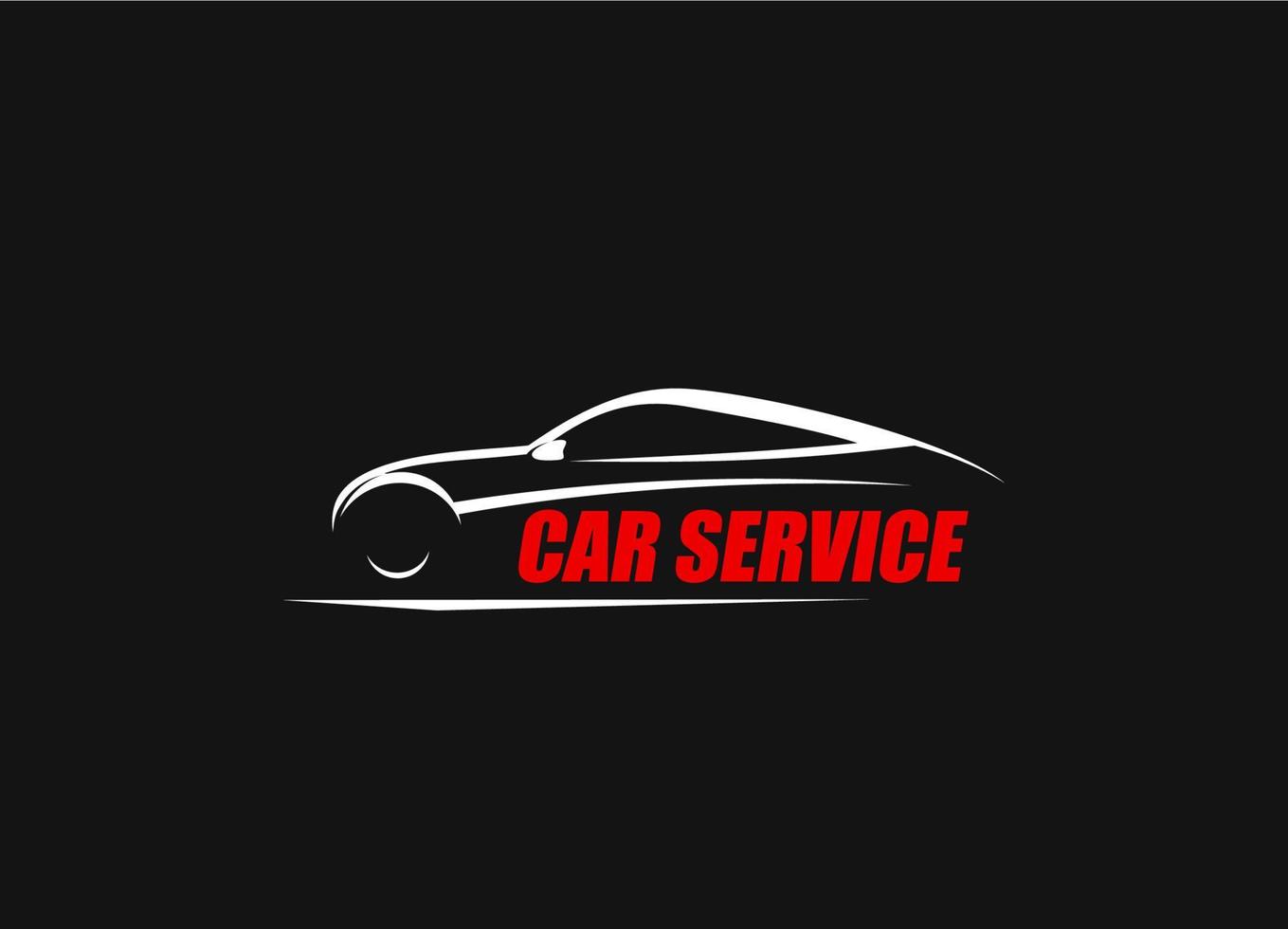 Car service workshop, vehicle repair station icon vector
