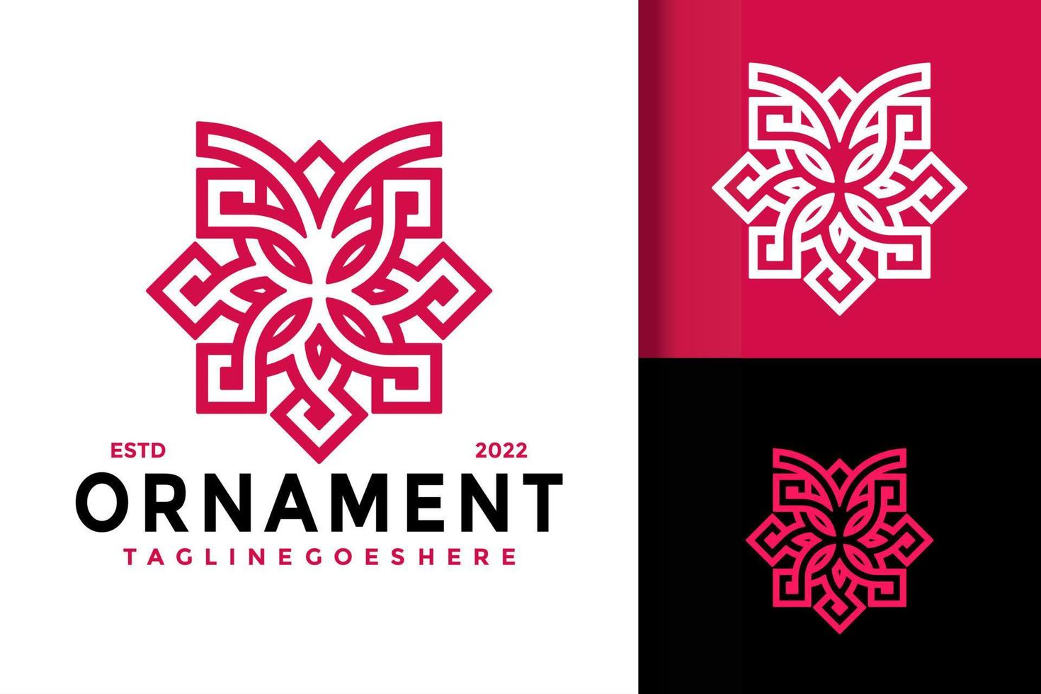 Beauty Ornament Logo Design Vector Illustration Template