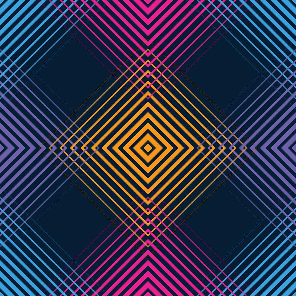 Pattern of rhombuses and squares.Texture with flow of spectrum effect. Geometric background. vector