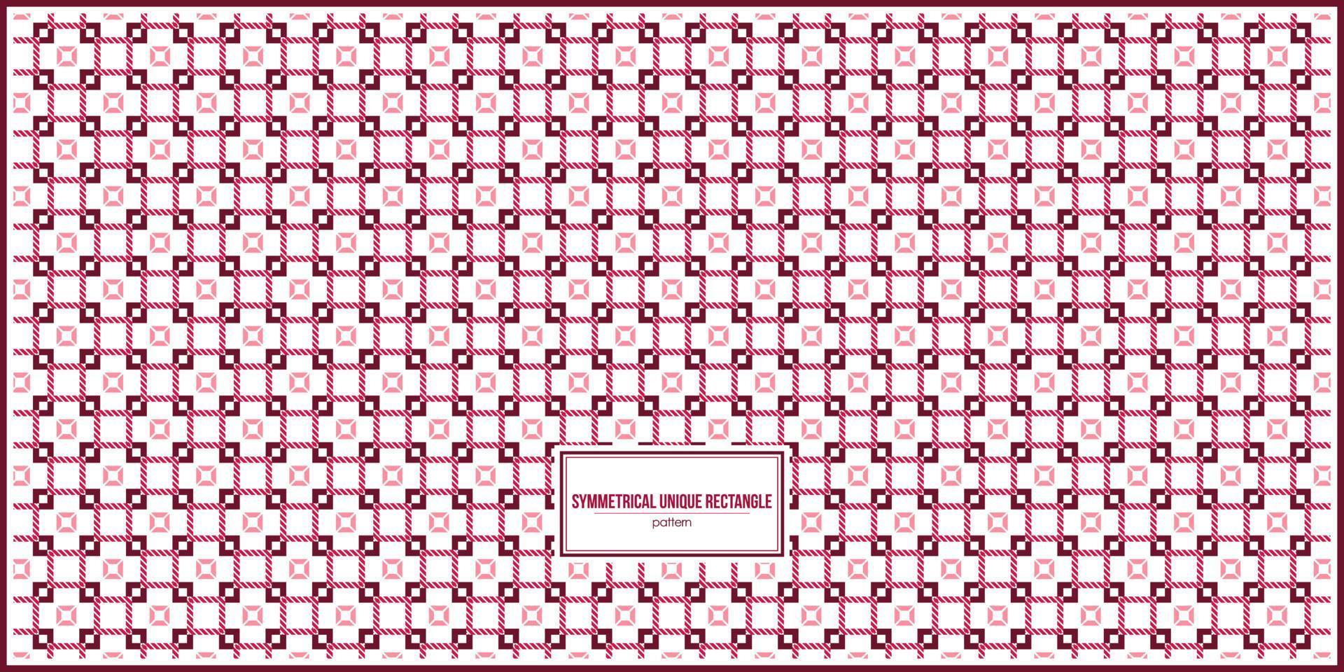 symmetrical square pattern with unique random size vector