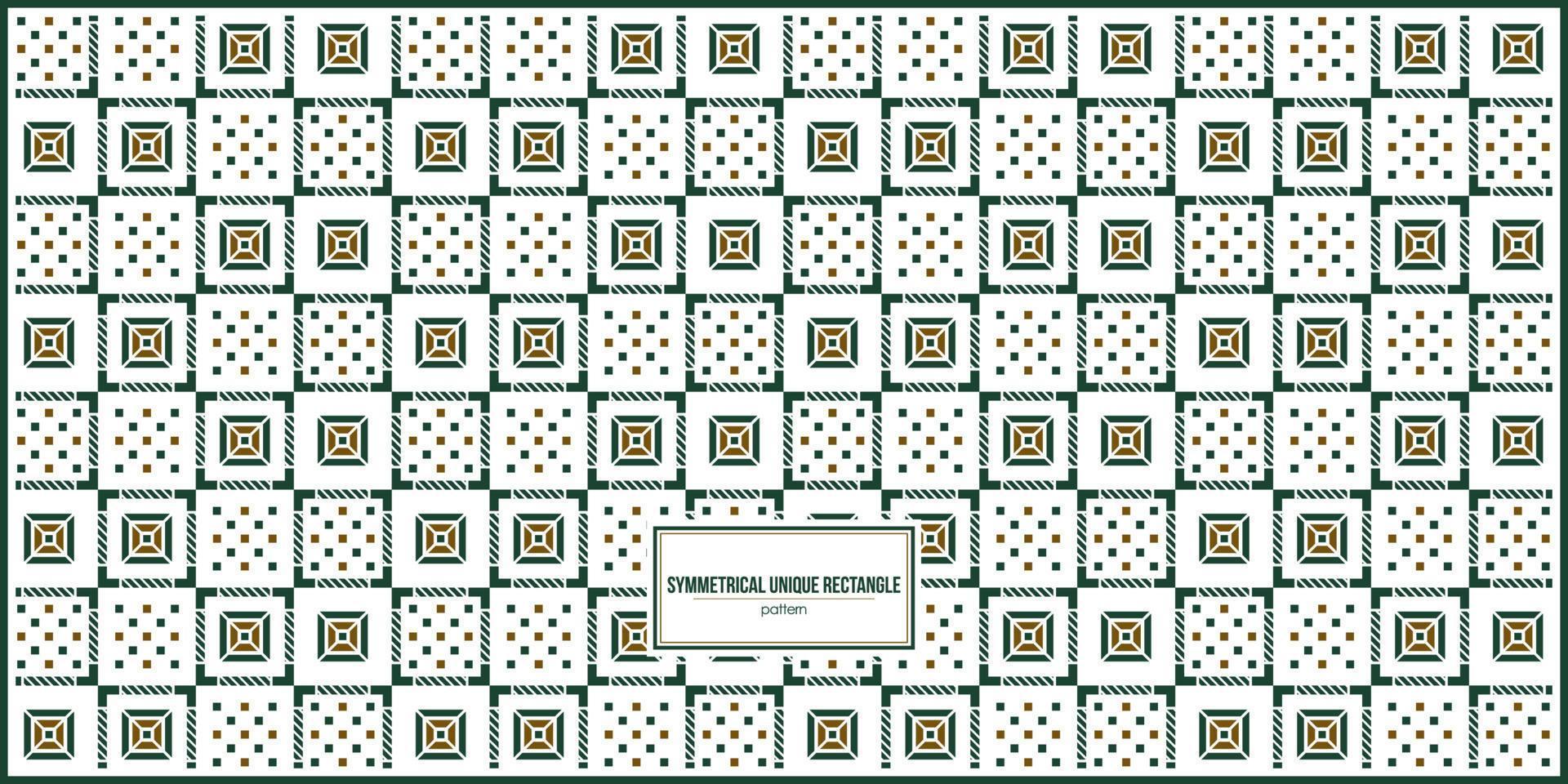 symmetrical unique rectangle pattern with clean background vector