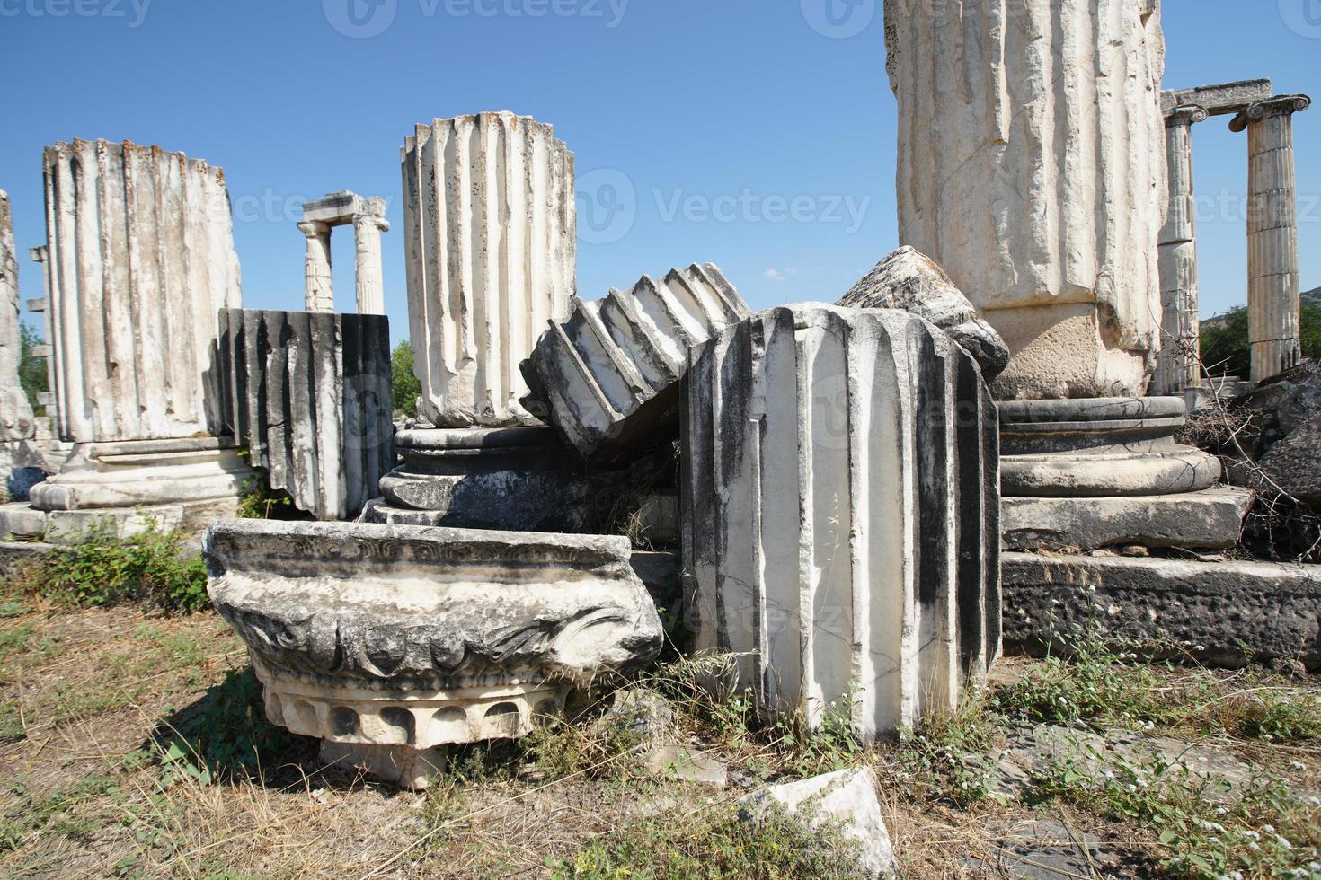 templo de afrodita en la ciudad antigua de aphrodisias en aydin, turkiye foto