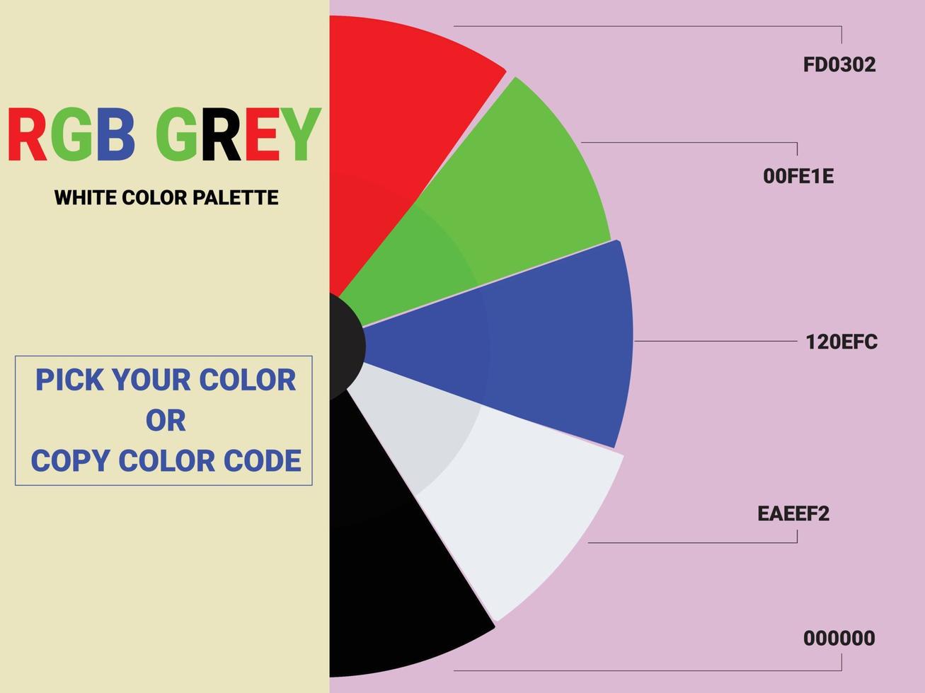 RGB Grey White Color Palette 15601591 Vector Art At Vecteezy