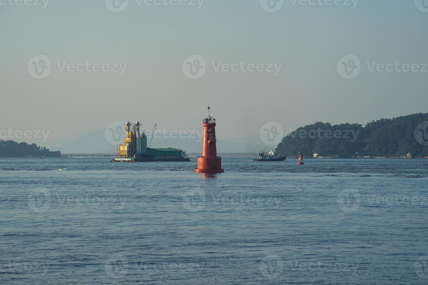 Lighthouse on Wolmido Island, Incheon, Korea photo