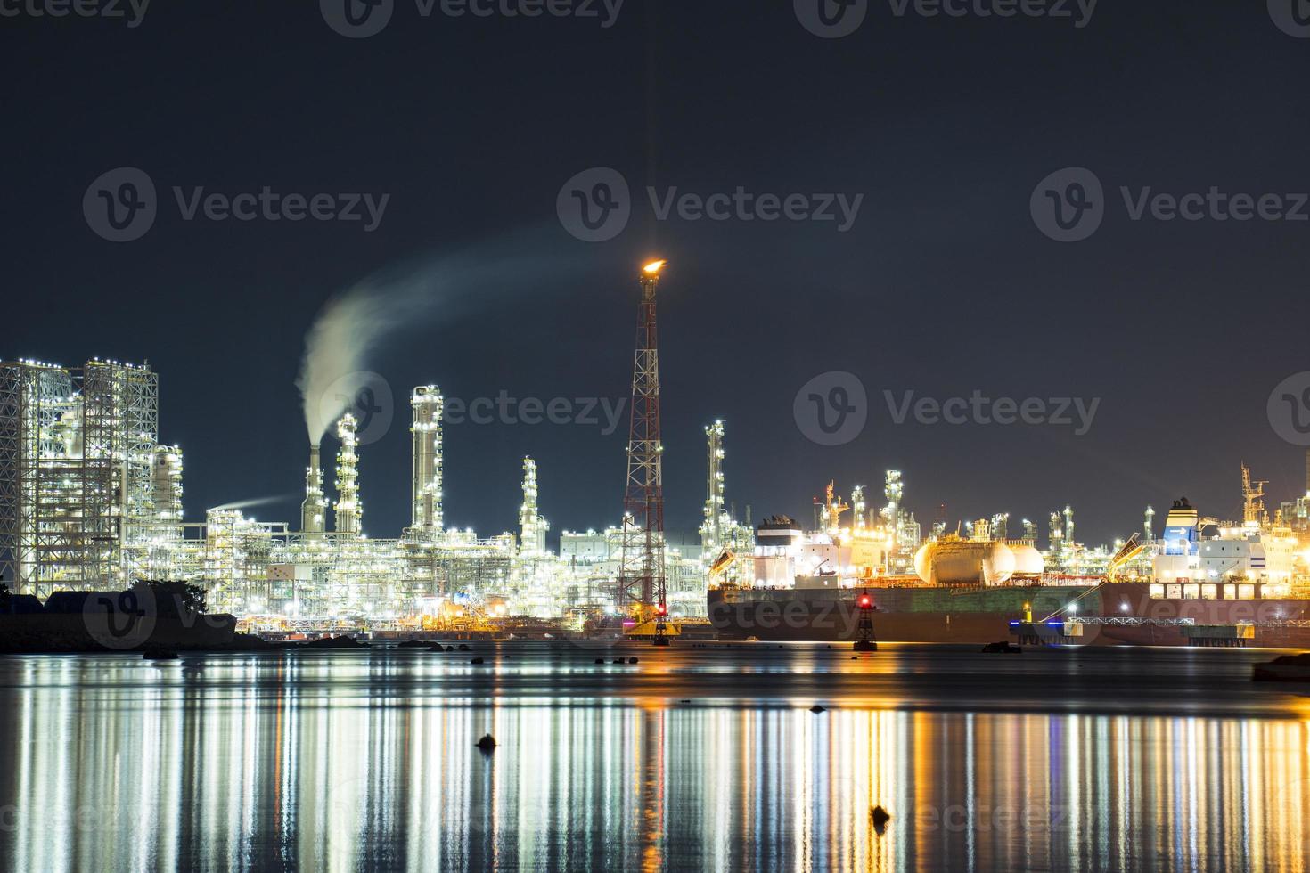 Factory Landscape in Ulsan, Korea photo