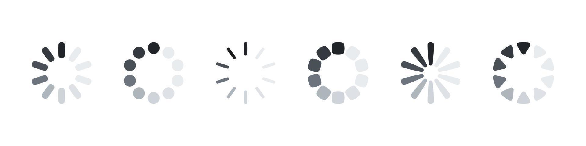 Loading bar sign. Loading icon. Loader icon circle button. Vector illustration