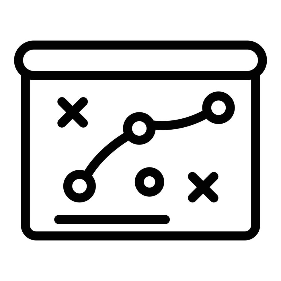 Problem point solving icon, outline style vector