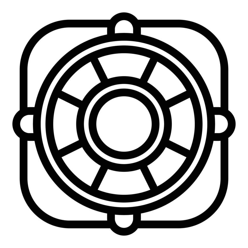 Service problem icon, outline style vector