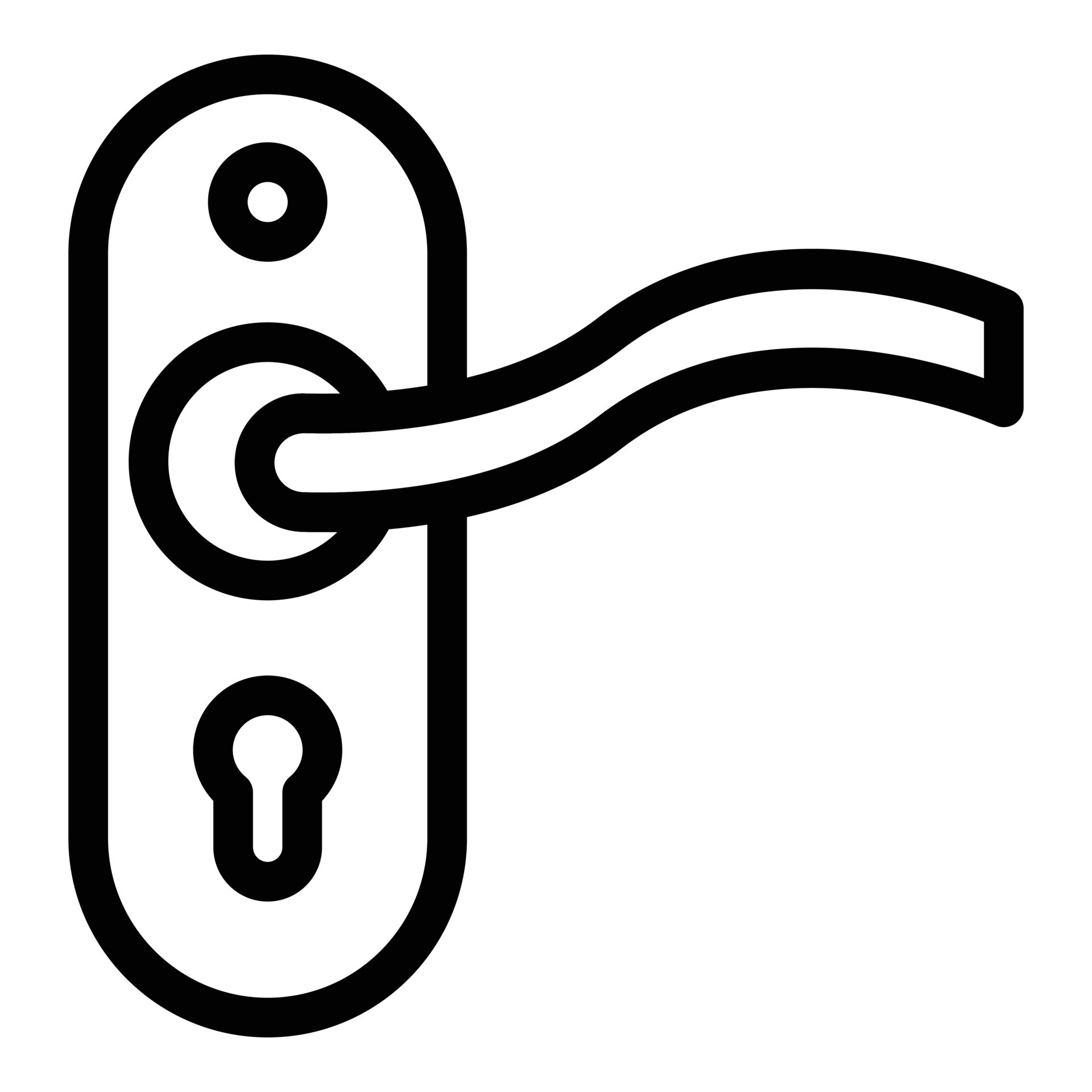 Safety door handle icon, outline style 15602179 Vector Art at Vecteezy