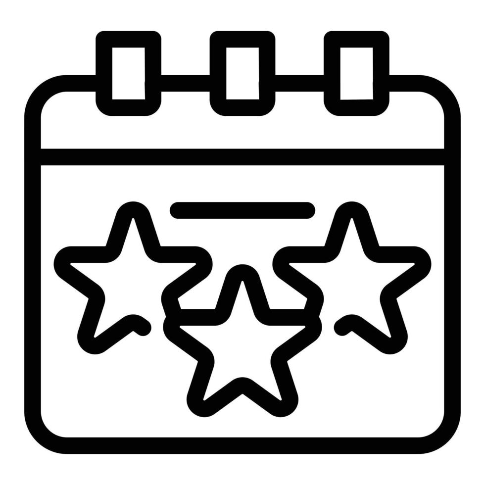 Event management icon, outline style vector