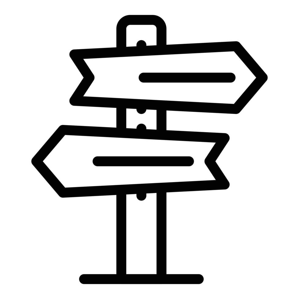 Direction indicator icon, outline style 15602435 Vector Art at Vecteezy