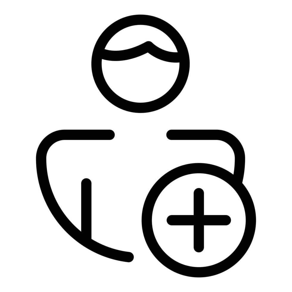 New job applicant icon, outline style vector