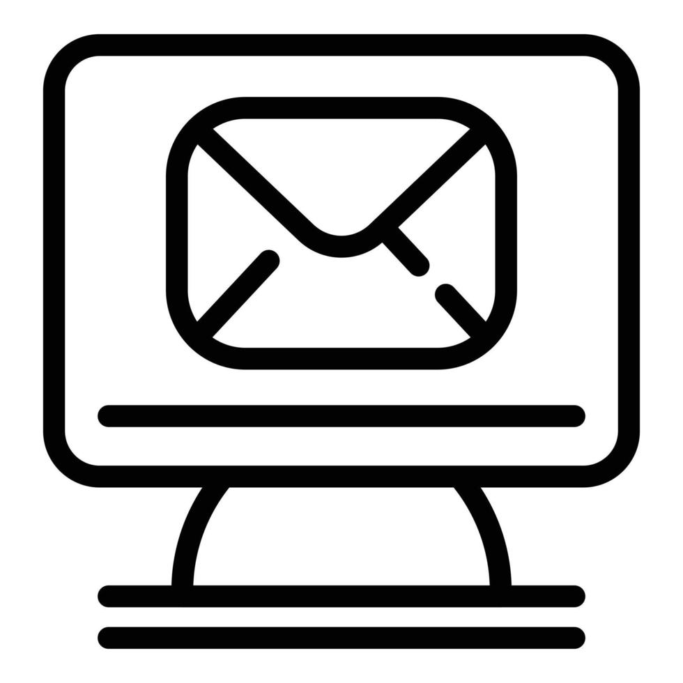 Outline email icon isolated on grey background. Open envelope pictogram.  Line mail symbol for website design, mobile application, ui. Vector  illustration. Eps10 6417311 Vector Art at Vecteezy