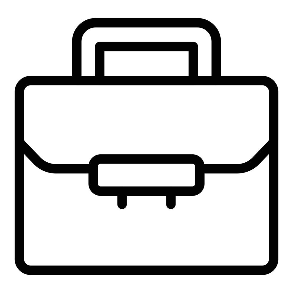 Academy briefcase icon, outline style vector