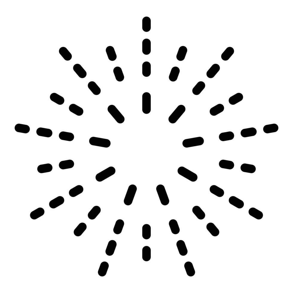Firework rockets icon, outline style vector